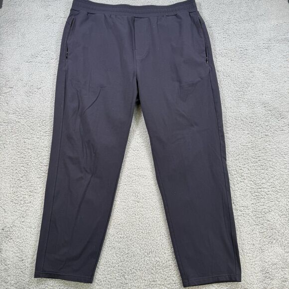Public Rec Pants Mens 38x27 Blue Tapered Sweat Performance Athletic - Picture 1 of 12